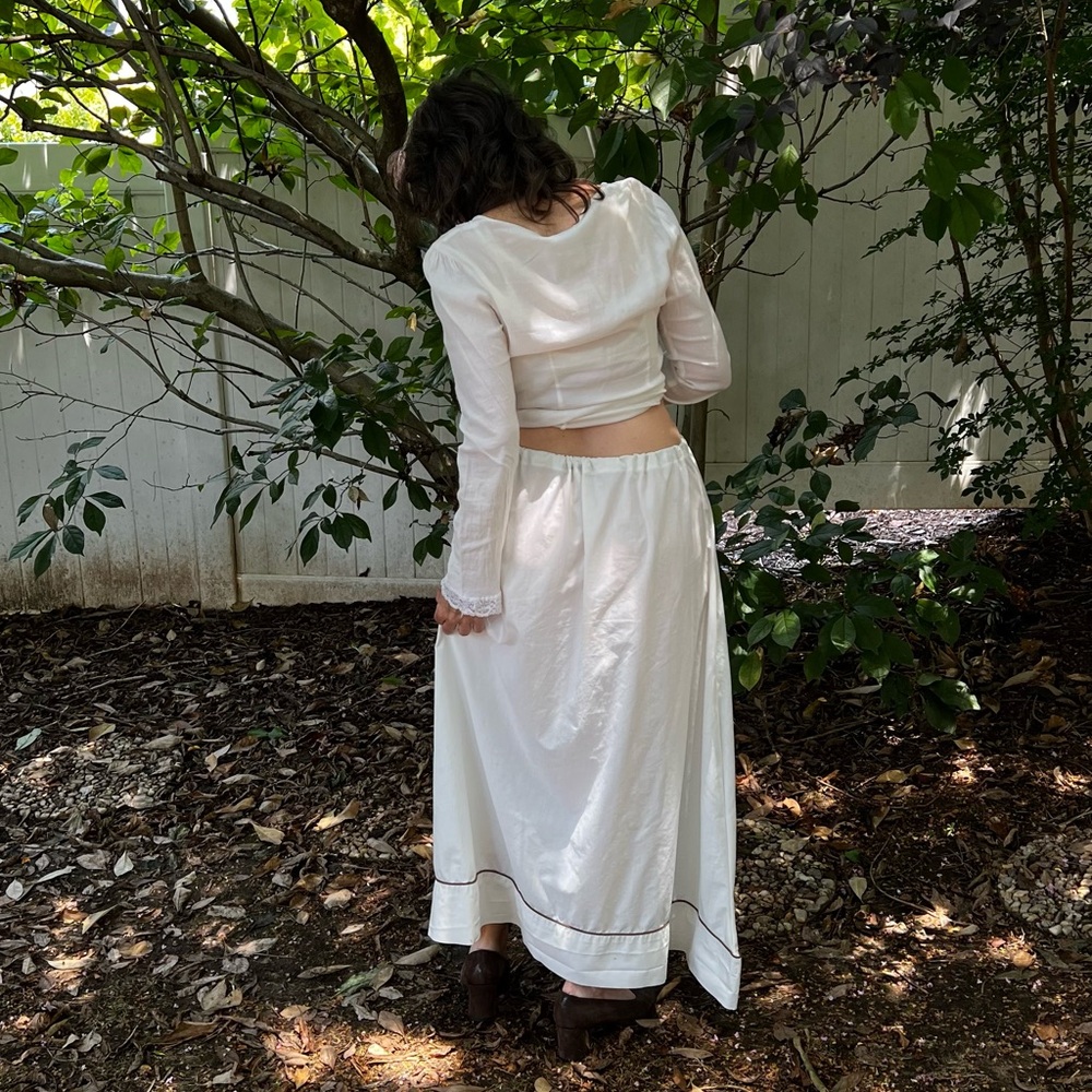 Regency Cottagecore Vintage Maxi Skirt - Picture 4 of 5